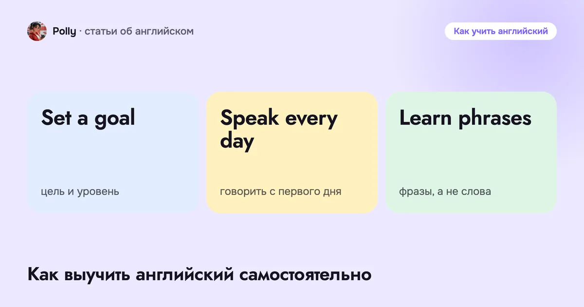 Как выучить английский самостоятельно: план для взрослых