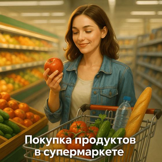 Сценарий «Покупка продуктов в супермаркете»